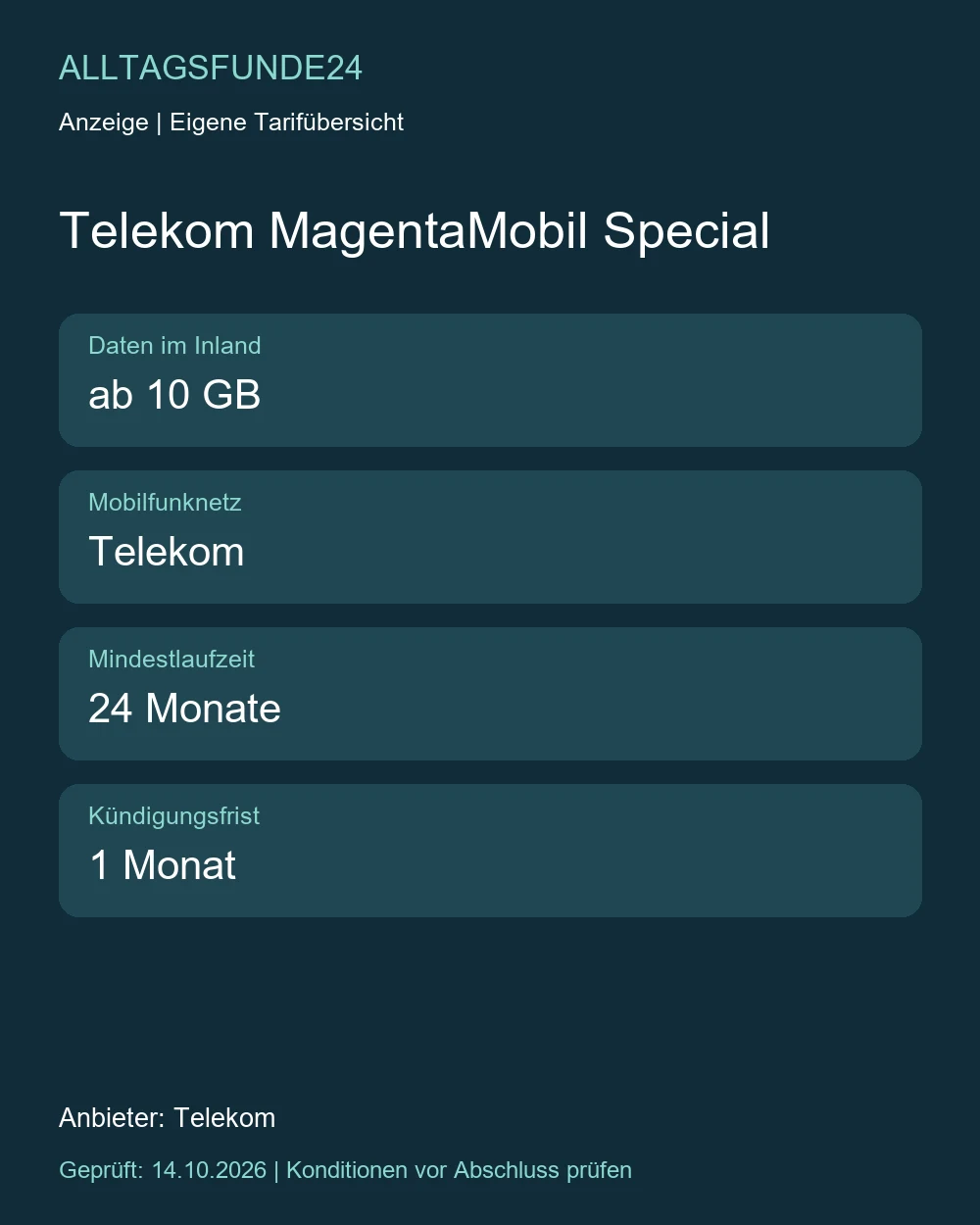 Telekom MagentaMobil Special
