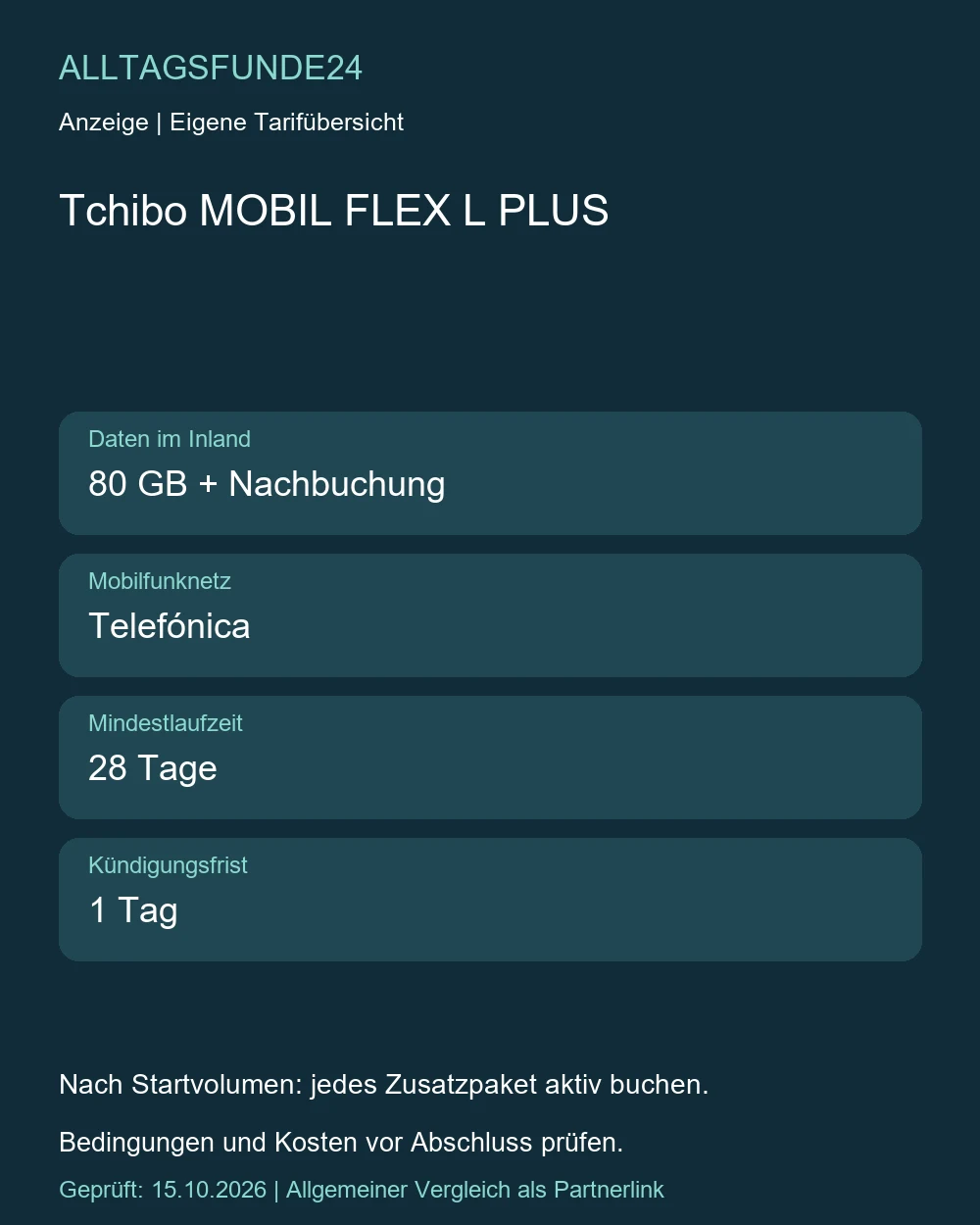 Tchibo MOBIL FLEX L PLUS