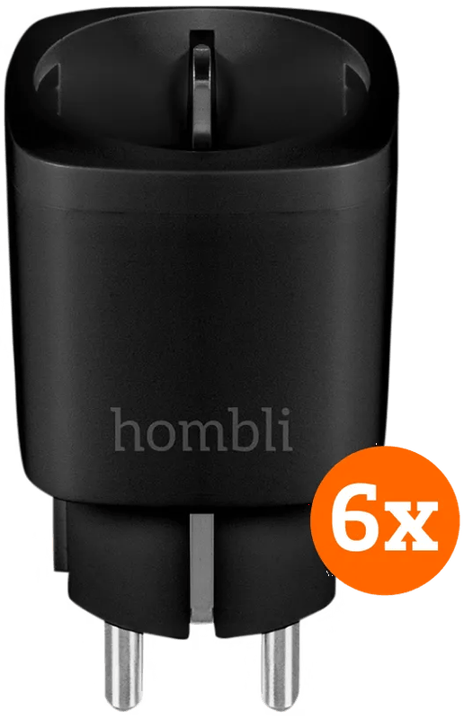 Hombli Smart Plug Schwarz 6er-Pack