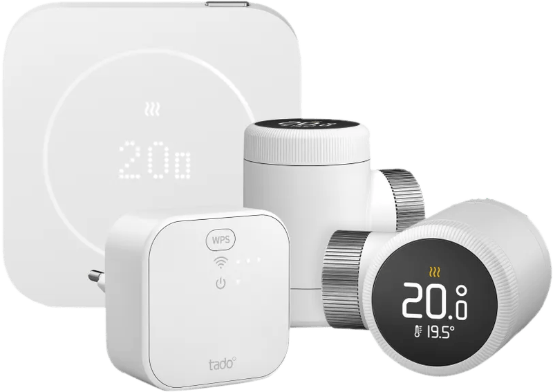 tado Kabelgebundenes Smart-Thermostat X Multiroom Starterset 2. Generation (2 Thermostatköpfe)