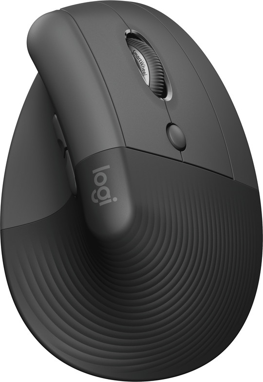 Logitech Lift Vertikale ergonomische Maus Schwarz